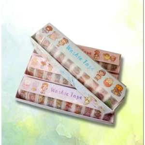 HELVACIOĞLU SZ/151-B3207 KAWAI WASHIE TAPE 10LU RENKLİ BANT