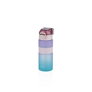 VAGONLIFE VGN2226 MOTİVASYON SOFT TOUCH RENK GEÇİŞLİ POLICARBON MATARA 600ML - PURPLE