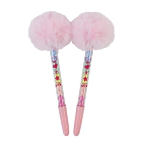 CEM DOLPHIN DLP-075 RENKLİ BONCUKLU PONPONLU TÜKENMEZ KALEM - TEKLİ