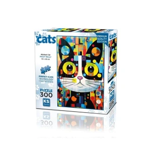KS GAMES 19262 ABSTRACT CAT 34x48cm YAPBOZ/PUZZLE 300 PARÇA