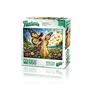 KS GAMES 20093 LADY BUTTERFLY 34x48cm YAPBOZ/PUZZLE 500 PARÇA
