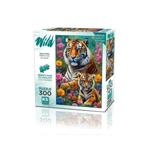 KS GAMES 19258 TIGERS FAMILY 34x48cm YAPBOZ/PUZZLE 300 PARÇA