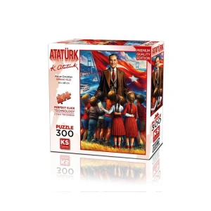KS GAMES 19254 ATA VE ÇOCUKLAR 34x48cm YAPBOZ/PUZZLE 300 PARÇA