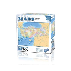 KS GAMES 19263 TÜRKİYE HARİTASI 34x48cm YAPBOZ/PUZZLE 300 PARÇA