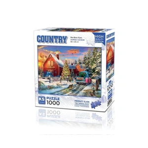 KS GAMES 20753 RED BARN FARM 68x48cm YAPBOZ/PUZZLE 1000 PARÇA