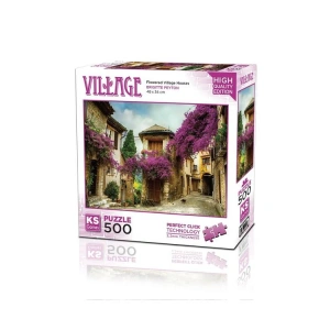 KS GAMES 20062 FLOWERED VILLAGE HOUSES 34x48cm YAPBOZ/PUZZLE 500 PARÇA