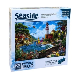 KS GAMES 22040 LIGHTHOUSE & SAILING 85x60cm YAPBOZ/PUZZLE 1500 PARÇA
