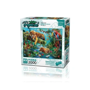 KS GAMES 22512 TIGERS IDYLL 96x68cm YAPBOZ/PUZZLE 2000 PARÇA