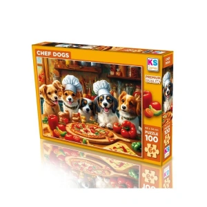 KS GAMES 31501 CHEF DOGS 34x48cm YAPBOZ/PUZZLE 100 PARÇA