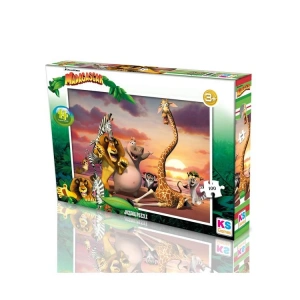 KS GAMES  MG714 MADAGASCAR 34x48cm YAPBOZ/PUZZLE 100 PARÇA