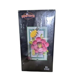 DOSTOYS 115-13 MİNİ ÇİÇEK BLOK OYUNCAK SUDAN ÇIKAN HİBİSCUS 217 PARÇA 6+