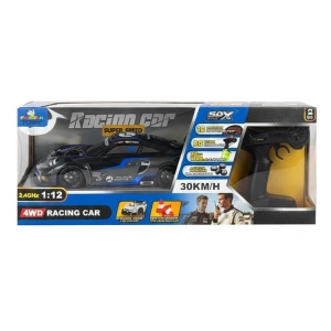 PASİFİK 91602P-2 4WD MODEL RACING CAR1:12 PORSCHE UZAKTAN KUMANDALI 30KM HIZ KUTULU SİYAH/LACİVERT 6+