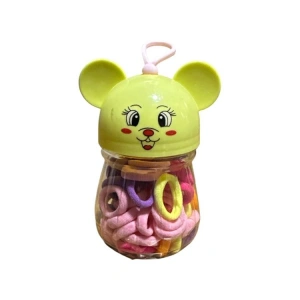 VAGON 5400-R FARE ŞEKİL KUTULU RENKLİ LASTİK TOKA - TEKLİ