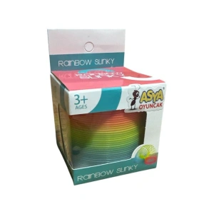 ASYA OYUNCAK BY605 RAINBOW SLINKY STRES YAYI - TEKLİ