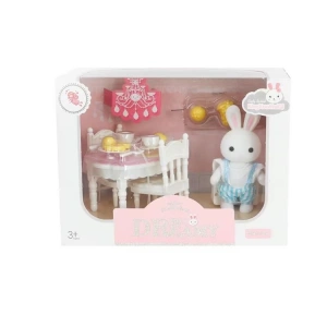 MEGA 6621A-3 BAY DREAMY MINI AKSESUARLI PET YEMEK MASASI SETİ 3+