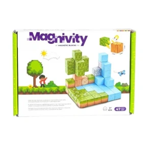 MEGA MC1329 MAGNIVITY ORMAN TEMALI MANYETİK BLOKLAR 47 PARÇA 3+