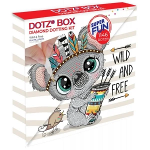 DIAMOND DOTZ DBX.026 DOTZ BOX WILD & FREE 22x22 cm BONCUK TABLO KİTİ