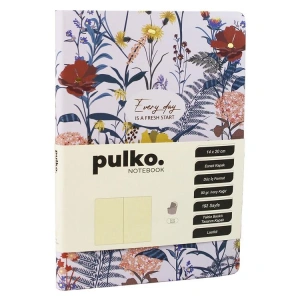 PULKO PND0901 EVER DAY IS AFRESH START ESNEK KAPAK 14x20cm 90gr.192 SAYFA ÇİÇEK DESENLİ ÇİZGİSİZ (DÜZ) DEFTER - POWDER BLUSH