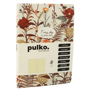 PULKO PND0901 EVER DAY IS AFRESH START ESNEK KAPAK 14x20cm 90gr.192 SAYFA ÇİÇEK DESENLİ ÇİZGİSİZ (DÜZ) DEFTER - PEACH DUST