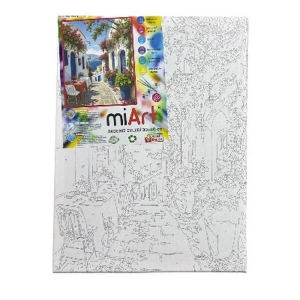 MİART MSB30427 30X40 SAYILARLA BOYAMA TUVAL - AKDENİZ EVLERİ