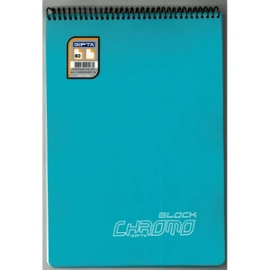 GIPTA CHROMO ÜSTTEN SPİRALLİ PP. KAPAK A4 80YP. (DÜZ) ÇİZGİSİZ DEFTER BLOKNOT 3624 - TEKLİ