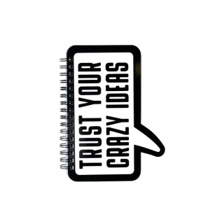 DEFFTER JUST BUBBLE NOT / TRUST YOUR CRAZY IDEAS SPİRALLİ ÇİZGİSİZ (DÜZ) 16x8.5cm NOT DEFTERİ 100YP.