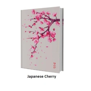 DEFFTER JAPANESE/ CHERRY SERT KAPAK 14x20cm ÇİZGİLİ DEFTER 96 YP. 64404-9