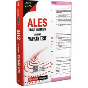 PEGEM 2026 ALES TÜRKÇE - MATEMATİK ÇEK KOPART YAPRAK TEST