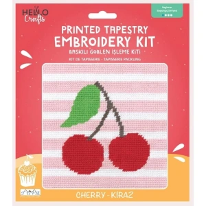HELLO CRAFTS HC504 BASKILI GOBLEN KİTİ - KİRAZ