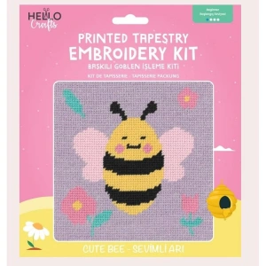 HELLO CRAFTS HC509 BASKILI GOBLEN KİTİ - SEVİMLİ ARI