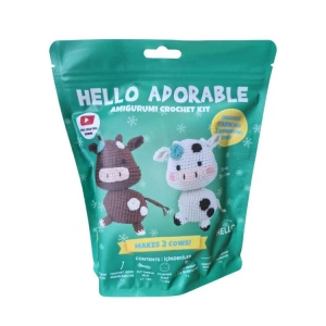 HELLO CRAFTS HC884 ADORABLE AMIGURUMI ÖRGÜ KİTİ - BESSIE THE COW (1 SET)