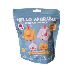 HELLO CRAFTS HC973 ADORABLE AMIGURUMI ÖRGÜ KİTİ - MOTHER HEN& B.CHICK (1 SET)