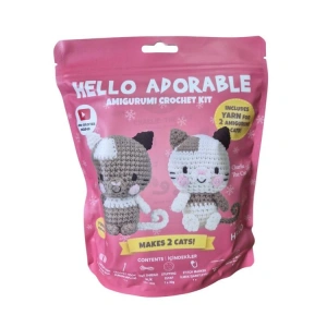HELLO CRAFTS HC974 ADORABLE AMIGURUMI ÖRGÜ KİTİ - CHARLIE THE CAT (1 SET)