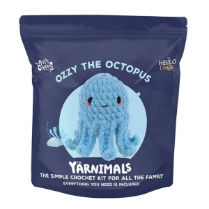 HELLO CRAFTS HC002 YARNIMALS AMIGURUMI ÖRGÜ KİTİ - OZZY THE OCTOPUS (1 SET)