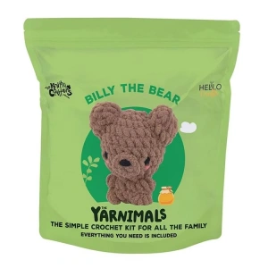 HELLO CRAFTS HC003 YARNIMALS AMIGURUMI ÖRGÜ KİTİ - BILLY THE BEAR (1 SET)