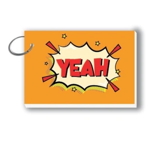 DEFFTER JUST TEK HALKALI KARTON KAPAK BLOKNOT 7.5x10.5cm ÇİZGİSİZ (DÜZ) NOTLUK DEFTER 100 YP.-  YEAH