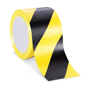 KRAF 2565 YER İŞARETLEME BANDI 50mm X 30m SARI-SİYAH  TEKLİ