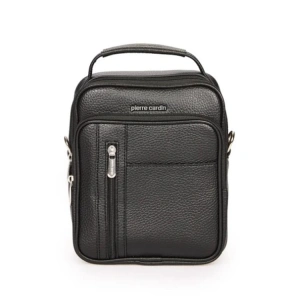 PIERRE CARDIN 01PC001423-S AYARLANABİLİR ASKILI EL TUTMA SAPLI SUNİ DERİ PORTFÖY ÇANTASI SİYAH
