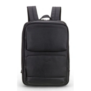 PIERRE CARDIN 01PC00106-S LAPTOP BÖLMELİ SUNİ DERİ SIRT ÇANTASI SİYAH