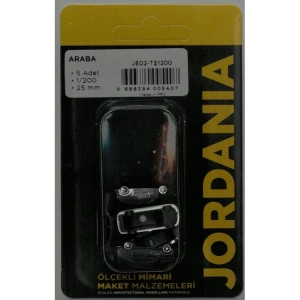 JORDANIA MAKET JE02-TŞ1200 ÖLÇEKLİ ARABA 1/200 25mm. 5Lİ TEK PAKET