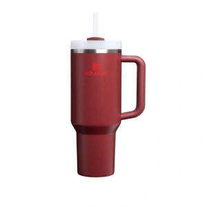 STANLEY 10-13230-066 PİPETLİ QUENCHER H2.O FLOWSTATE 1.18 L. PASLANMAZ ÇELİK TERMOS BARDAK  KIZILCIK BORDO