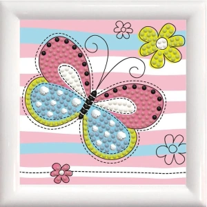 DIAMOND DOTZ DD1.054F SPRINGTIME BUTTERFLY 9,5x9,5 cm BONCUK TABLO KİTİ