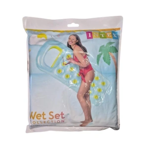 INTEX 59895EU RENKLİ BARDAKLI 188x71 cm DENİZ YATAĞI