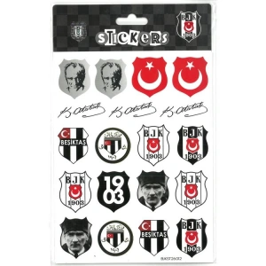 PİOLENT BJKST26005 FORZA BEŞİKTAŞ TARAFTAR STICKER ETİKET 1 YP. TEKLİ KARTELA