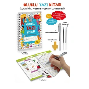 OLUKLU YAZI KİTABI (ANETİL) UÇAN SİHİRLİ KALEM VE KALEM TUTUCULU
