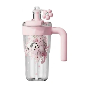 VAGONLİFE  DILLER D2513 PİPETLİ/PİPETSİZ ÇİFT KULLANIM TRİTAN MATARA 860 ML - PEMBE
