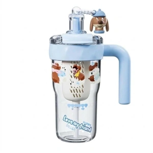 VAGONLİFE  DILLER D2533 PİPETLİ/PİPETSİZ ÇİFT KULLANIM TRİTAN MATARA 860 ML - MAVİ
