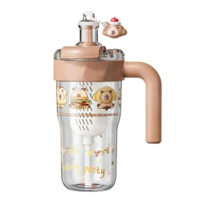 VAGONLİFE  DILLER D2553 PİPETLİ/PİPETSİZ ÇİFT KULLANIM TRİTAN MATARA 860 ML - KAHVERENGİ