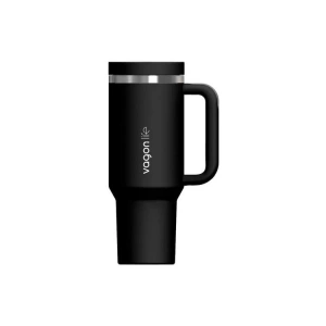 VAGONLİFE KULPLU ÇELİKLİ PİPETLİ/PİPETSİZ RAHAT İÇİM PASLANMAZ ÇELİK TERMOS CUP VGN1103 1200 ML SİYAH