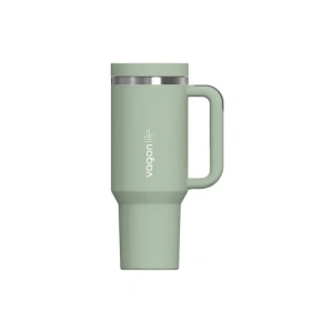 VAGONLİFE KULPLU ÇELİKLİ PİPETLİ/PİPETSİZ RAHAT İÇİM PASLANMAZ ÇELİK TERMOS CUP VGN1103 1200 ML YEŞİL